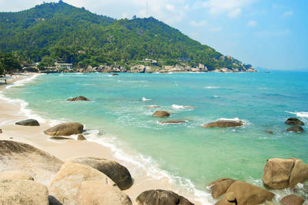 Beautiful tropical beach. Sunny day.の写真素材