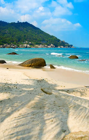 Beautiful tropical beach. Sunny day.の写真素材
