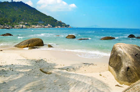 Beautiful tropical beach. Sunny day.の写真素材