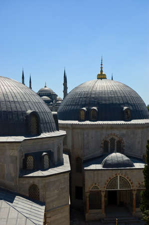 roof of mosque in istanbulの写真素材
