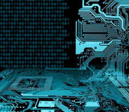abstract modern IT technology conseptの写真素材