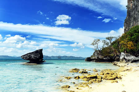 Paradise beach. Sea and sky.の写真素材