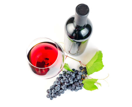 Red wine on withe background.の写真素材