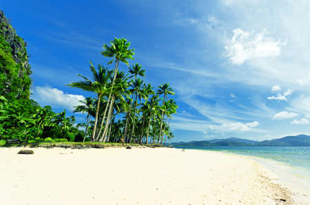 Beautiful tropical seascape. Sky and sea.の写真素材