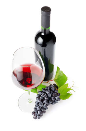 Red wine on withe background.の写真素材