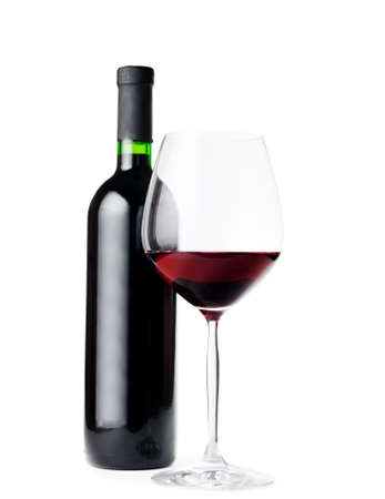 Red wine on withe background.の写真素材