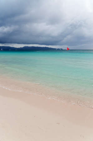 Tropical beach. Sky and sea.の写真素材