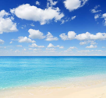 Tropical beach. Sky and sea.の写真素材
