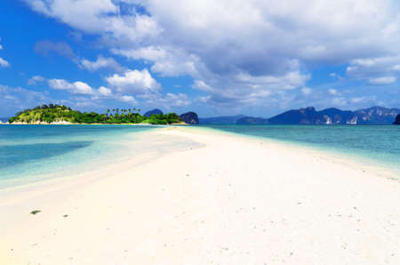 Beautiful tropical seascape. Sky and sea.の写真素材