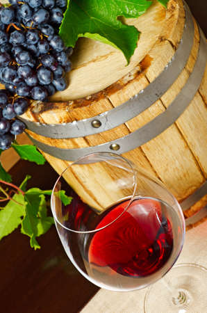 Red wine on the table.の写真素材