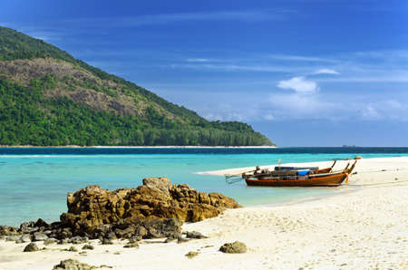 Beautiful tropical landscape. Lipe island, Thailand.の写真素材