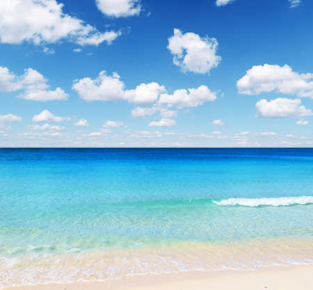 Tropical beach. Sky and sea.の写真素材