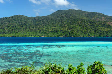Beautiful tropical landscape. Lipe island, Thailand.の写真素材