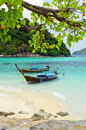 Clear water and blue sky. Lipe island, Thailand.の写真素材