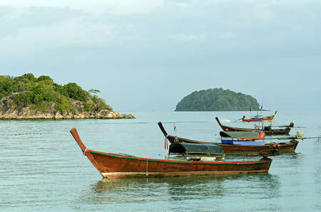 Clear water and blue sky  Lipe island, Thailand の写真素材
