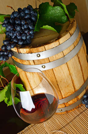 Red wine on the table の写真素材