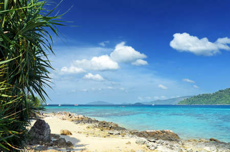 Beautiful tropical landscape. Lipe island, Thailand.の写真素材
