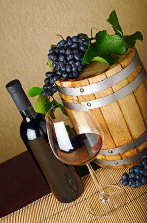 Red wine on the table.の写真素材