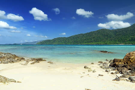 Beautiful tropical landscape. Lipe island, Thailand.の写真素材