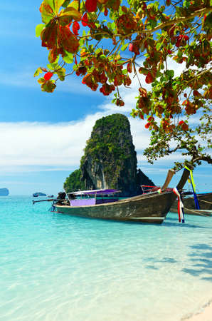 Clear water and blue sky  Krabi province, Thailand の写真素材