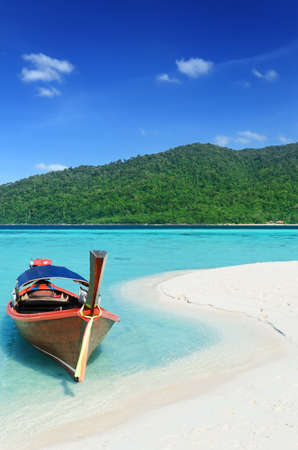 Clear water and blue sky. Lipe island, Thailand.の写真素材