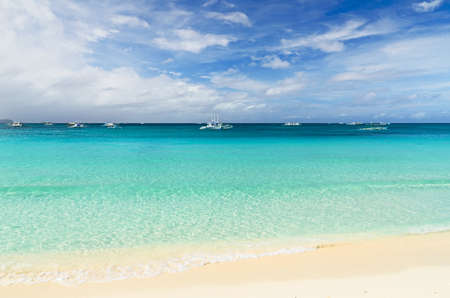 Tropical beach. Sky and sea.の写真素材