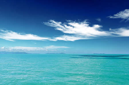 Beautiful tropical sea under the blue sky.の写真素材