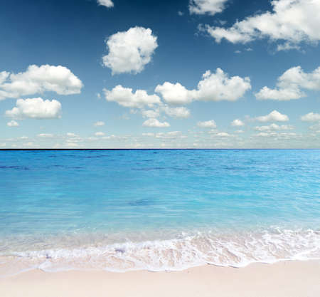 Tropical beach  Blue sky and clear water の写真素材
