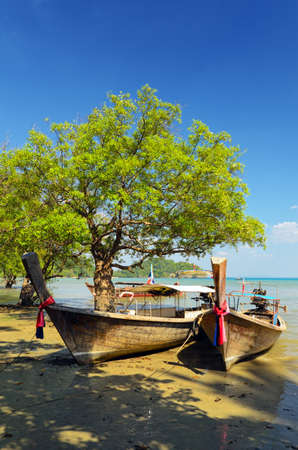 Clear water and blue sky  Krabi province, Thailand の写真素材