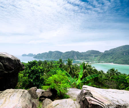 Tropical landscape. Phi-phi island, Thailand.の写真素材