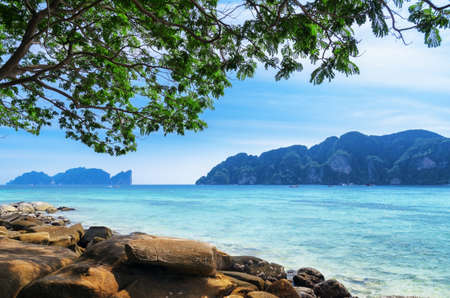 Tropical landscape. Phi-phi island, Thailand.の写真素材