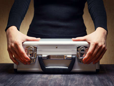 Storage and protection of cash and valuable goods.の写真素材