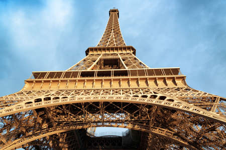 The Eiffel Tower in Paris, France. Paris is one of the most popular tourist destinations in Europe.