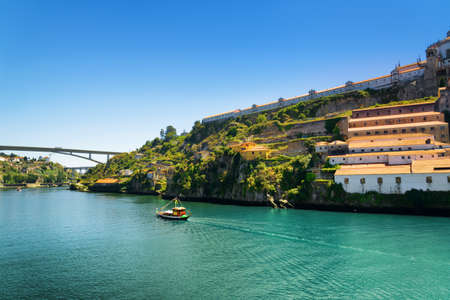 The Douro River in Porto, Portugal. Porto is one of the most popular tourist destinations in Europe.