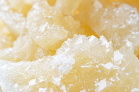 Awesome closeup view of traditional Persian crystallized sugar. Iranian rock candies. Nabat (misri)...