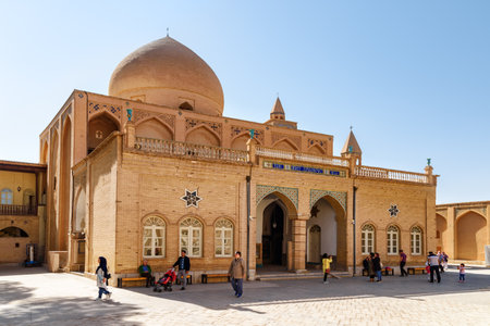 Isfahan, Iran - 24 October, 2018: Awesome view of the Holy Savior Cathedral (Vank Cathedral) in the New Julfa district. Amazing architecture of the Armenian Apostolic Church. Beautiful exterior.のeditorial素材