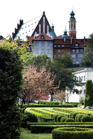 old town Warsawの写真素材