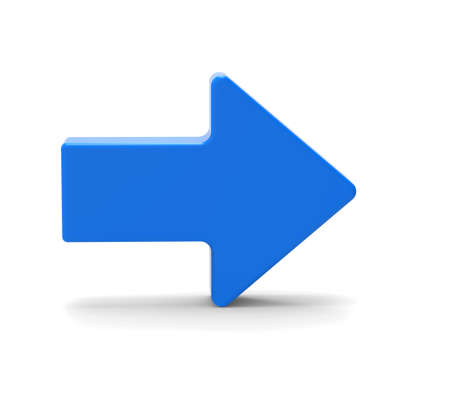 3d Blue arrow symbolの写真素材