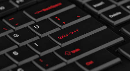Enter keyboardの写真素材