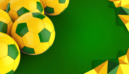 Brazil soccer ballの写真素材