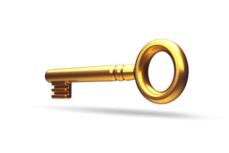 Gold keyの写真素材