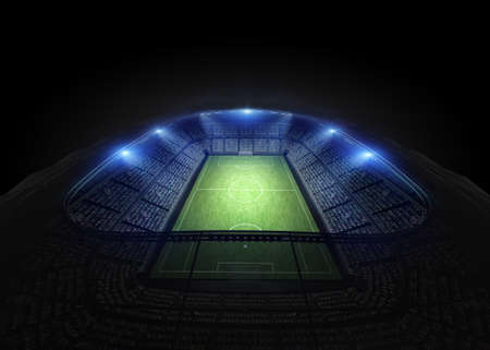 Stadium, the stadium is modeled and rendered imaginary.の写真素材