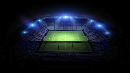Stadium, the stadium is modeled and rendered imaginary.の写真素材