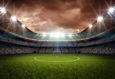 Stadium, the stadium is modeled and rendered imaginary.