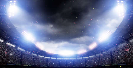 The imaginary stadium, 3d renderingの写真素材