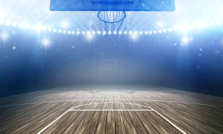Basketball Arena. The imaginary basketball arena is modelled and rendered.の写真素材