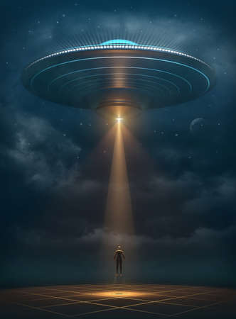 UFO kidnapingの写真素材