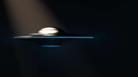 Unidentified Flying Object, 3d renderingの写真素材