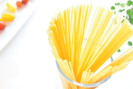 Spaghetti noodlesの写真素材