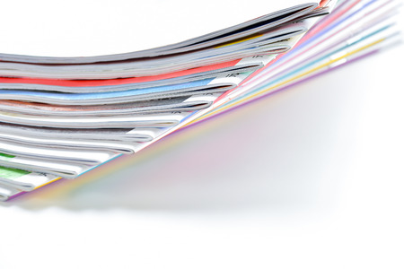 Colorful magazinesの写真素材